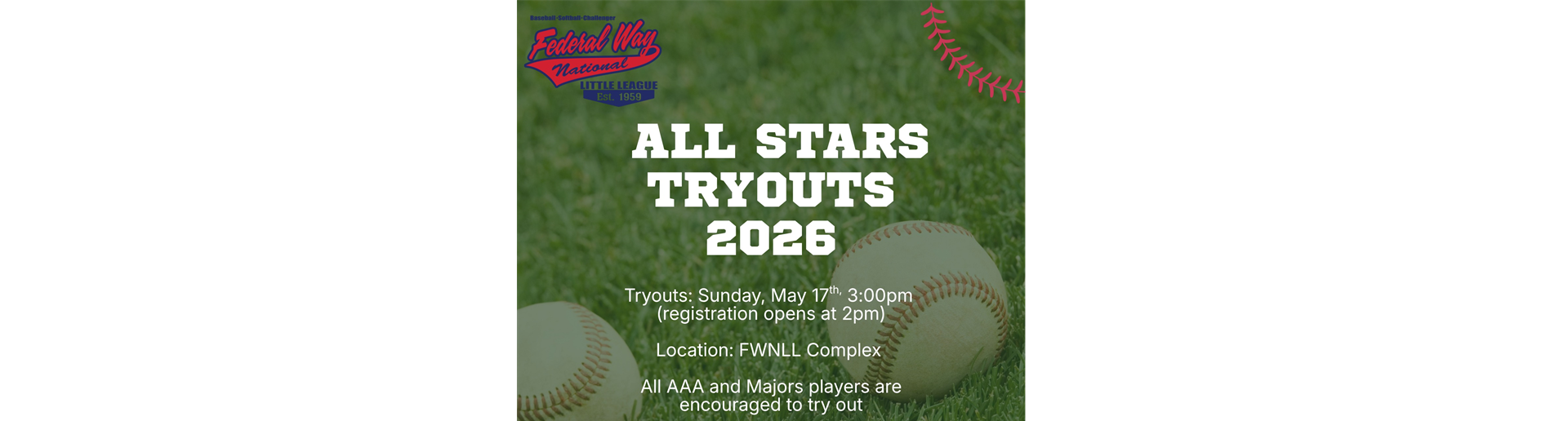 May 17 All Stars Tryouts